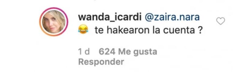 El chiste hot de Zaira Nara que descolocó por completo a Wanda: "¿Te hackearon la cuenta?" 