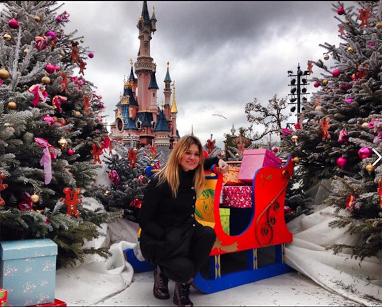 El Cholo Simeone y su novia visitaron Eurodisney. (Foto: Instagram)