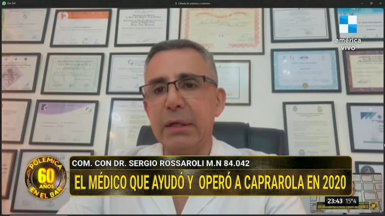 El cirujano de Mariano Caprarola, después de Lotocki, habló del material que encontró: “No apto para humanos”