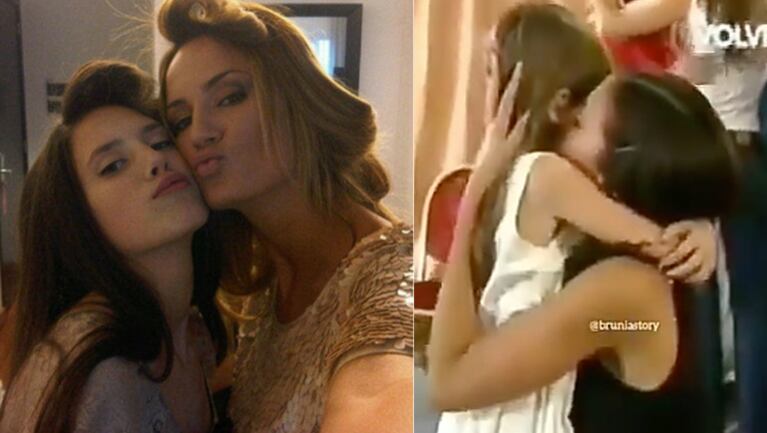 El clip muestra a Delfi visitando a Pau en Super M.