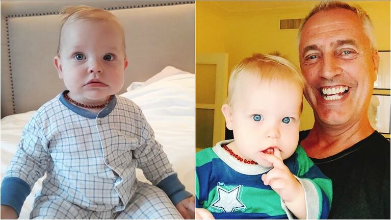 El collar de Ámbar que usa Mirko, el hijo de Marley, que generó controversias (Fotos: Instagram)
