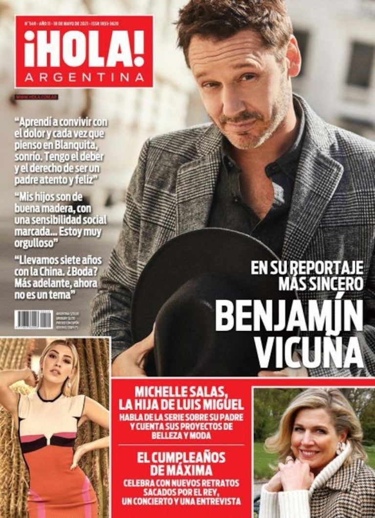 El comentario de Marcela Baños al ver la tapa de Benjamín Vicuña:"¡Qué bonito que está!"