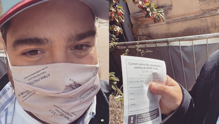 El conductor de 100 argentinos dicen celebró haberse vacunado contra el covid.