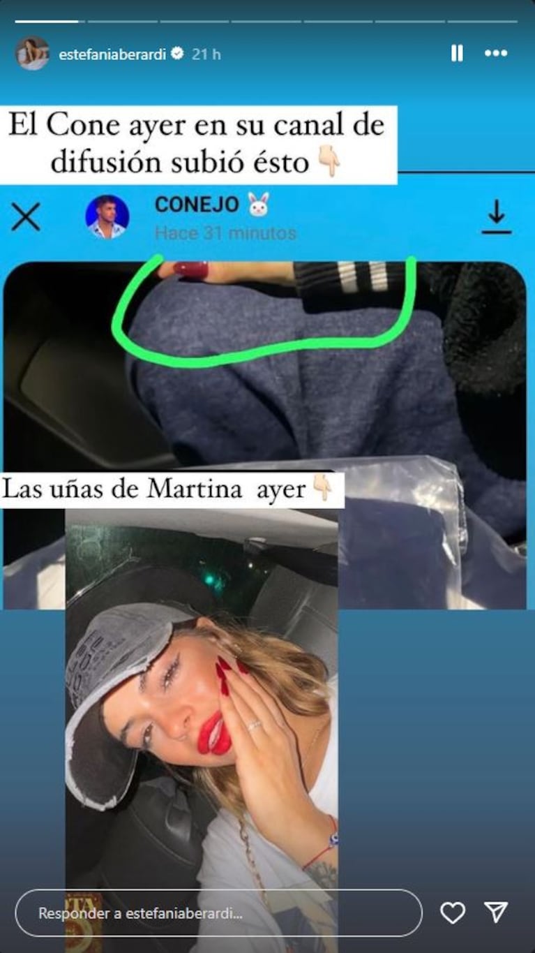 El Conejo y Martina Peña fueron captados juntos y él tuvo que salir a explicar la situación: qué pasó