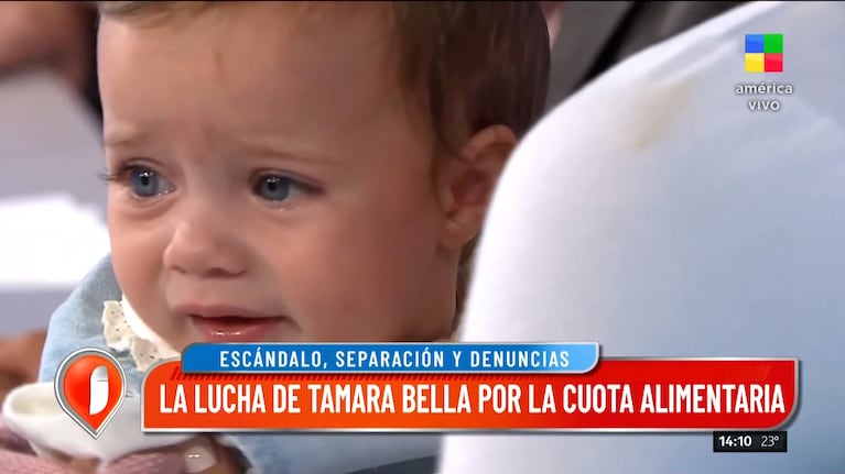 El conmovedor gesto de Marcela Tauro cuando la beba de Tamara Bella comenzó a llorar en vivo: “Dámela”