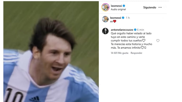 El conmovedor mensaje de Antonela Roccuzzo a Lionel Messi tras su retiro de la Selección