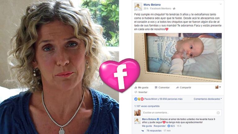 El conmovedor mensaje de Maru Botana para recordar a su hijo.