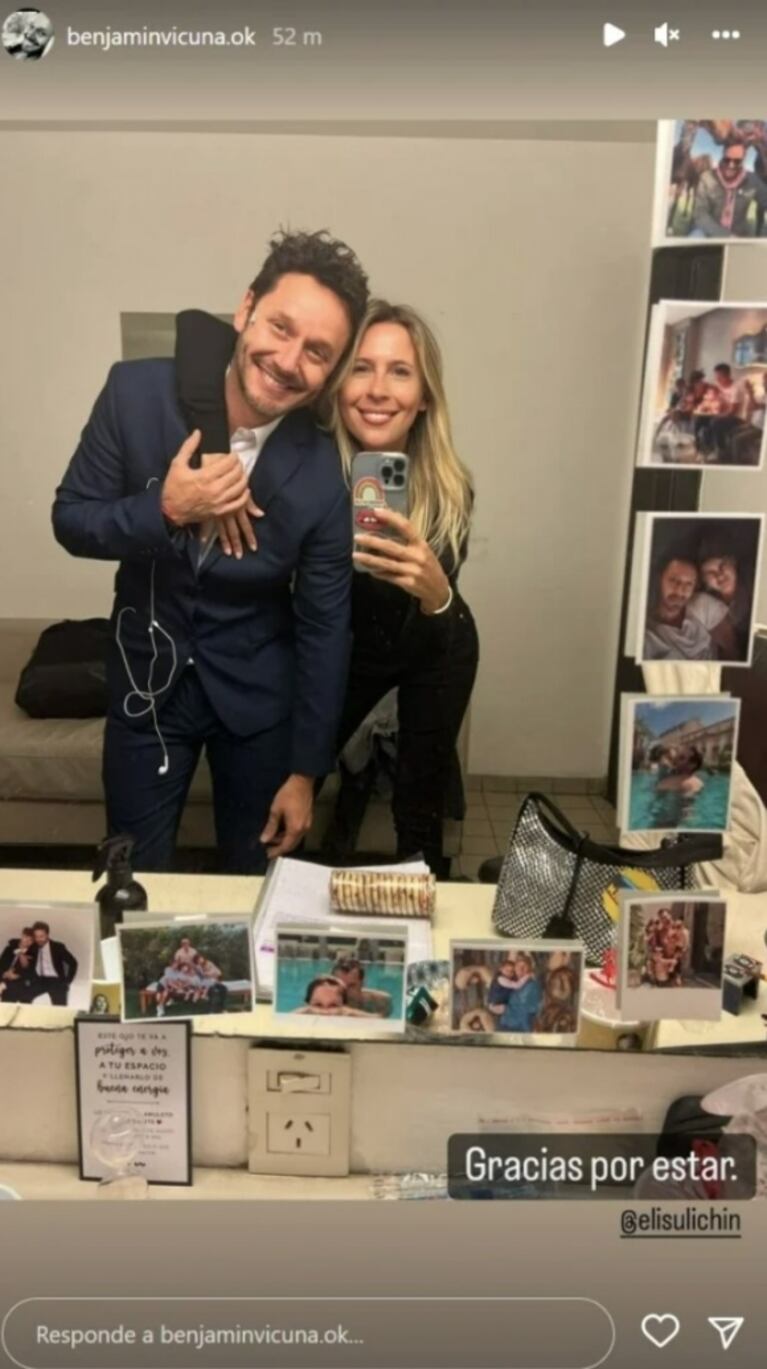 El conmovedor posteo que Benjamín Vicuña le había dedicado a Eli Sulichin días antes de su separación 