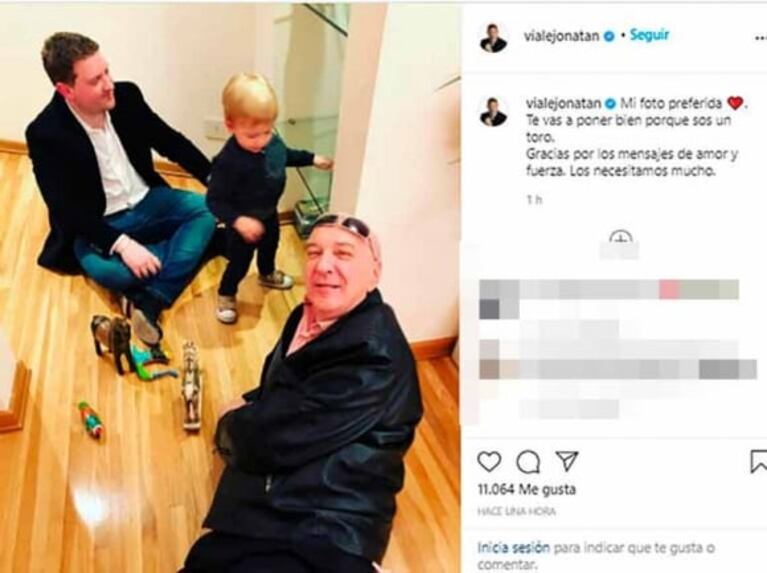 El conmovedor posteo que Jonatan Viale le había dedicado a Mauro horas antes de su muerte: "Sos un toro"