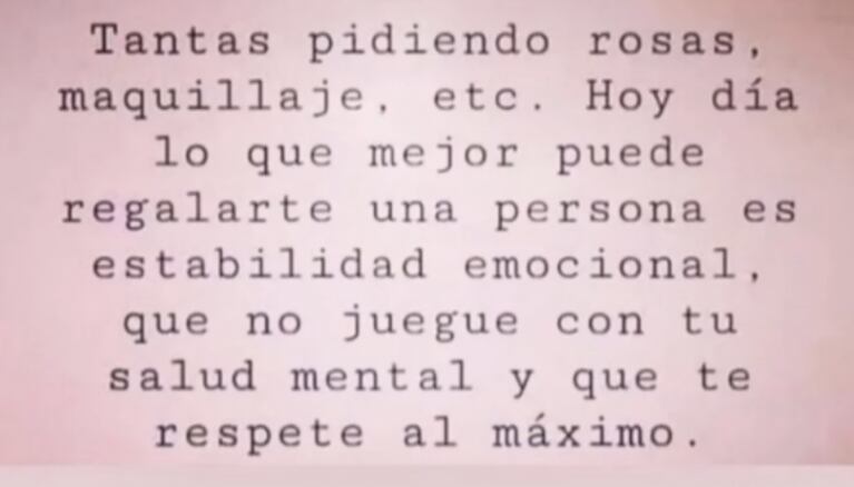 El consejo de More Rial a las mujeres: "Lo mejor que puede regalarte una persona es que no juegue con tu salud mental"