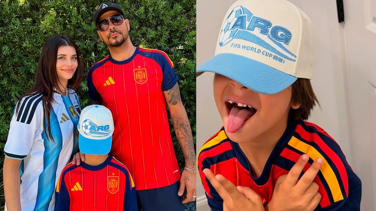 El contundente descargo de Eva De Dominici tras las críticas por la camiseta de España de su hijo (Foto de Instagram @dedominicieva)