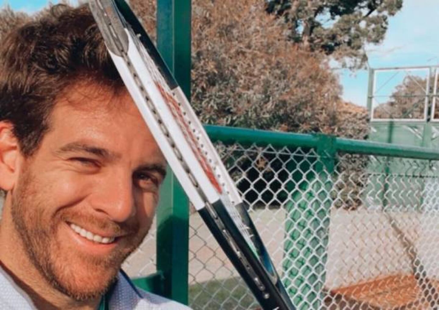 El coronavirus no detiene la recuperación de Del Potro: volvió a entrenar en una cancha de tenis