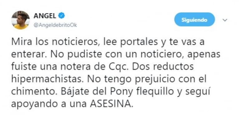 El cruce de De Brito con Martina Soto Pose por la marcha por Nahir Galarza: "Bajate del pony, flequillo"