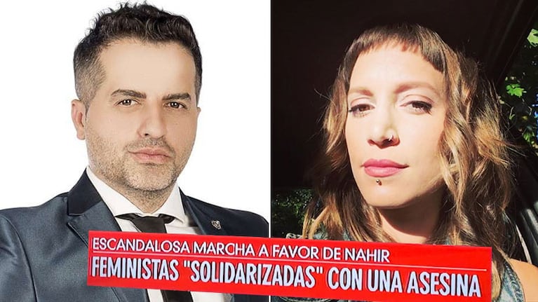 El cruce de De Brito con Martina Soto Pose por la marcha por Nahir Galazar: Bajate del pony, flequillo