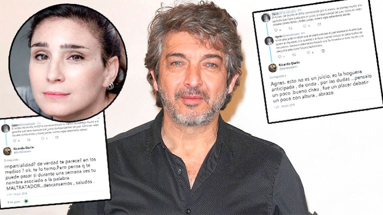 El cruce de opiniones de Darín con una usuaria sobre su conflicto con Bertuccelli