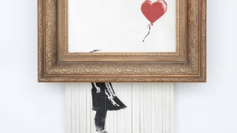 El cuadro destruido por Banksy multiplica su valor hasta 21 millones de euros