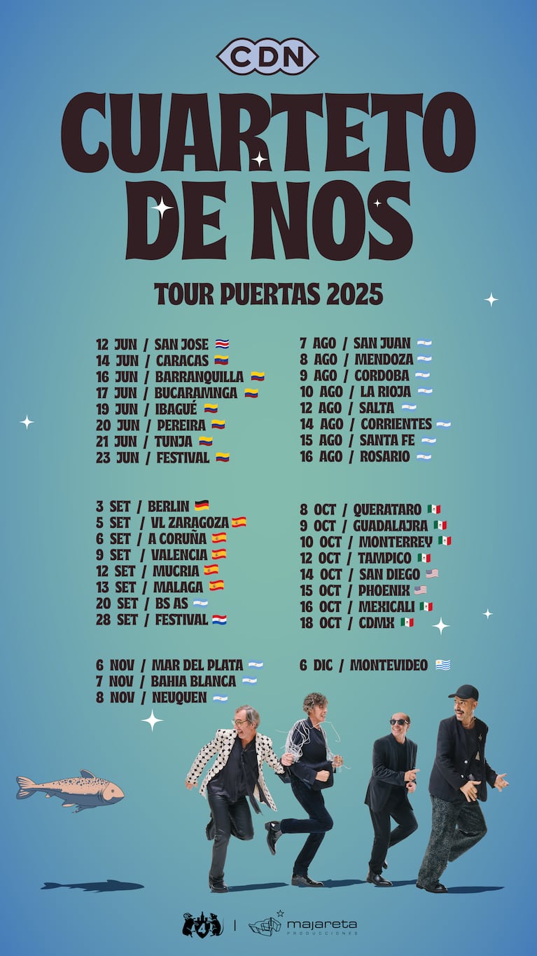 El Cuarteto de Nos presenta “Puertas”, su nuevo disco
