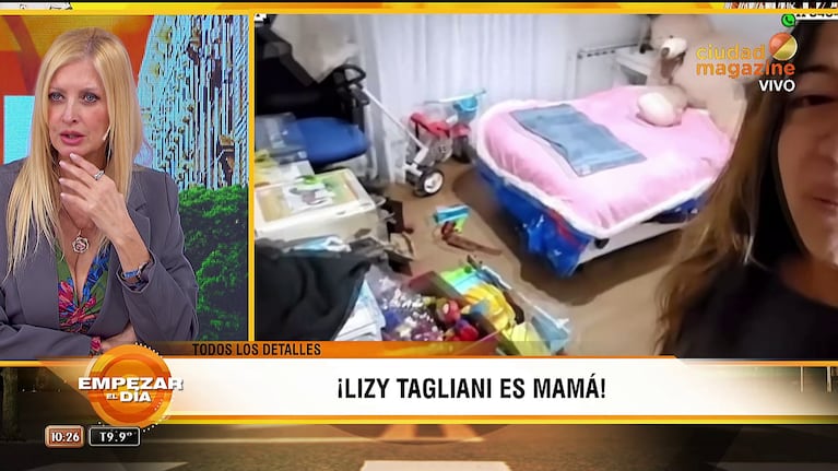 El cuarto que Lizy Tagliani le preparó a su hijo adoptivo (Foto: captura de Empezar el Día).