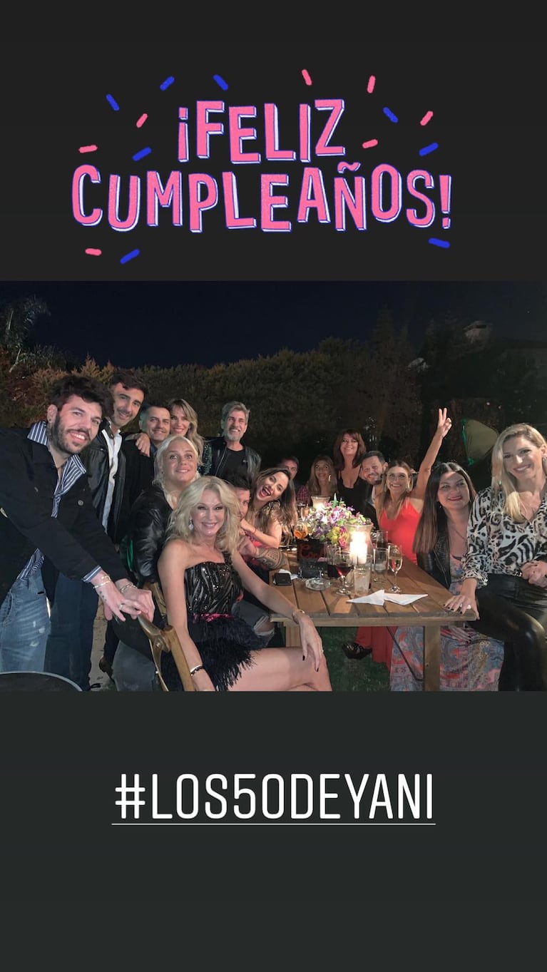 El cumpleaños 50 de Yanina Latorre