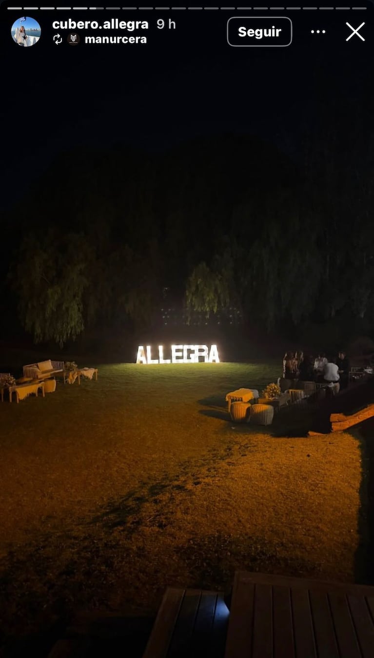 El cumpleaños de 15 que le organizó Nicole Neumann a Allegra Cubero (Foto: Instagram/@cubero.allegra).