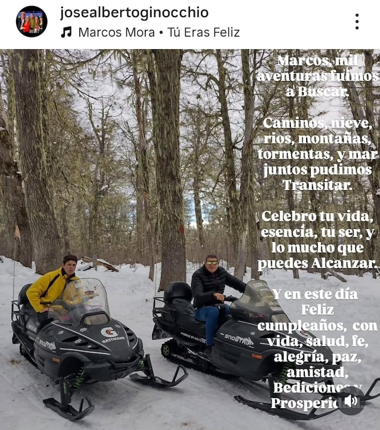 El cumpleaños más emotivo de Marcos Ginocchio. Crédito: X