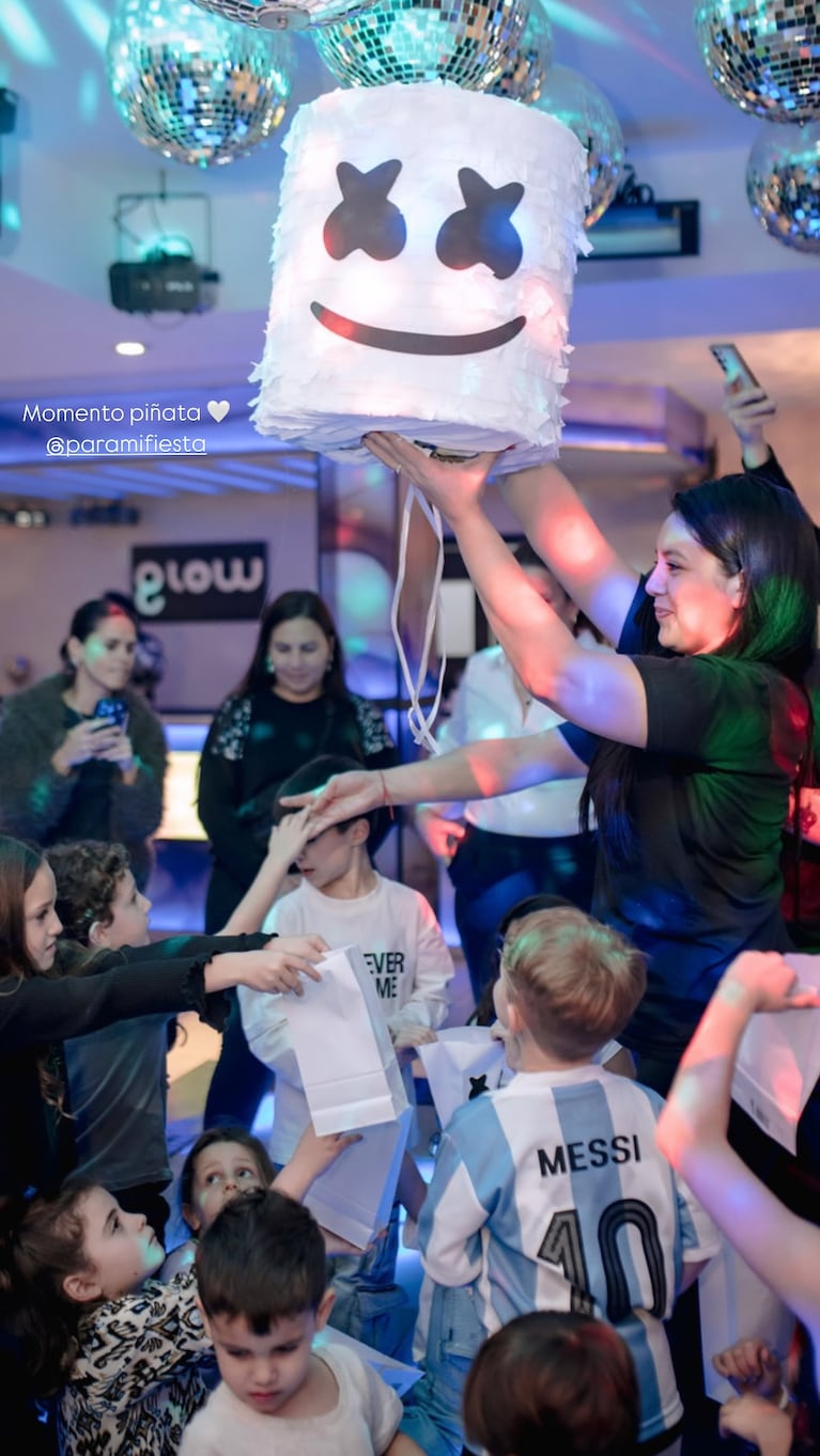El cumpleaños temático de Bautista, el hijo de Rodrigo De Paul y Cami Homs. Crédito: Instagram/@camihoms