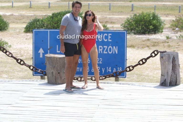 El descanso de Guillermo Andino y Carolina Prat en Punta del Este con sus hijos 