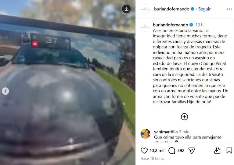 El descargo de Fernando Burlando por el accidente de Barby Franco con su hija y la niñera (Foto: Instagram/@burlandofernando).