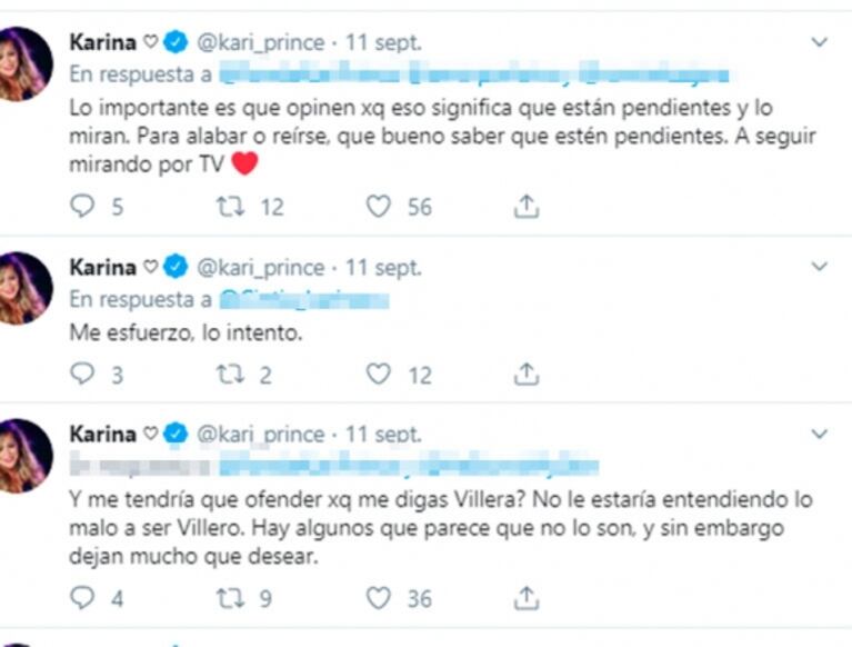El descargo de Karina luego de que criticaran cómo canta y la llamaran "villera": "¿Me tendría que ofender?"
