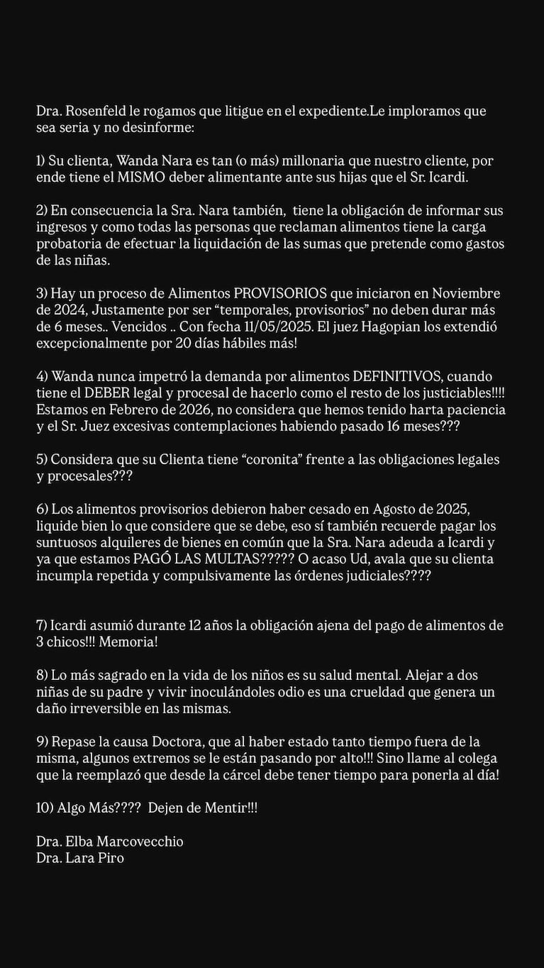 El descargo de Lara Piro (Foto: Twitter / X @lara_piro)