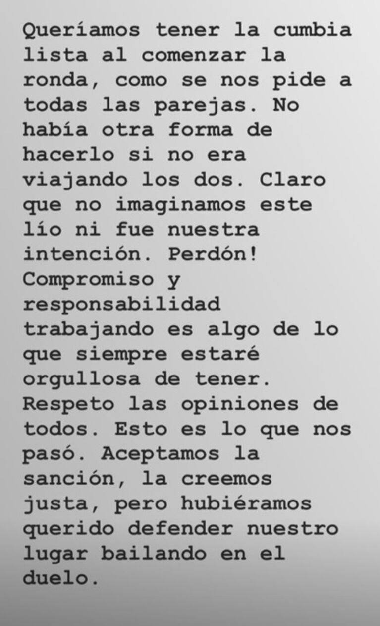 El descargo de Macarena Rinaldi tras las críticas por ausentarse del Súper Bailando con Piquín