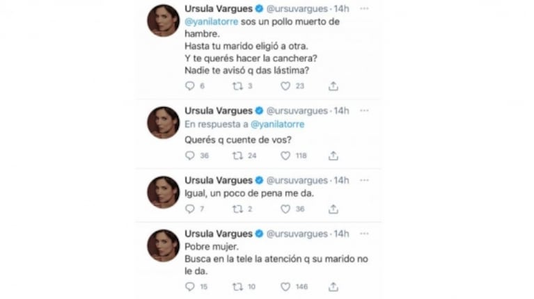 El descargo de Yanina Latorre luego de que Ursula Vargues la amenazara con mostrar un audio de ella hablando de Diego