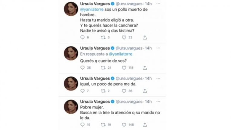 El descargo de Yanina Latorre luego de que Ursula Vargues la amenazara con mostrar un audio de ella hablando de Diego