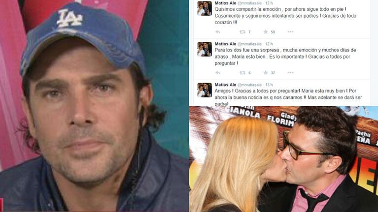 El descargo público de Matías Alé ante las críticas por la desmentida del embarazo de su novia: "¡Hay gente mala!"
