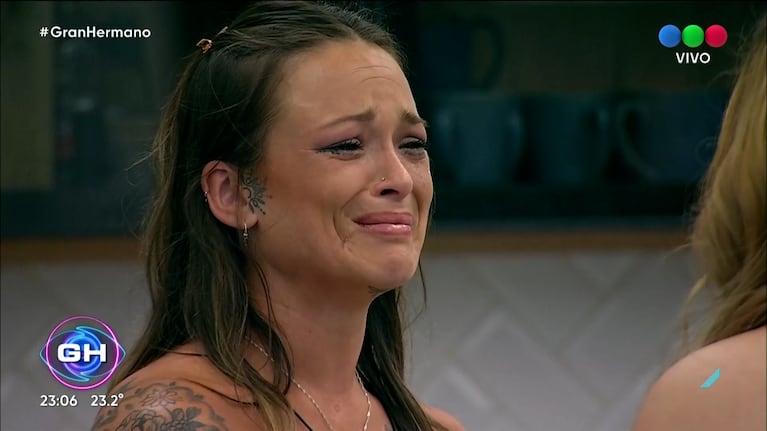El desconsolado llanto de Agostina Spinelli al recibir a su hija en Gran Hermano 2023: “Te admiro”