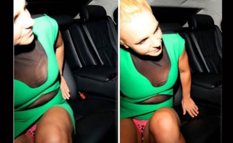 El descuido de Britney Spears. (Fotos: Web)