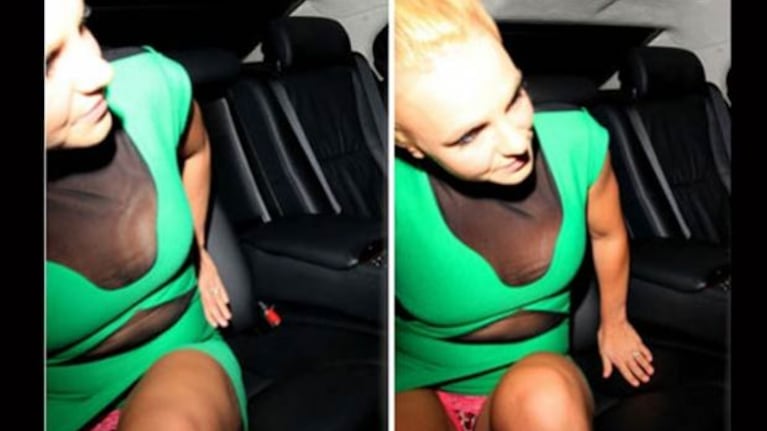 El descuido de Britney Spears. (Fotos: Web)