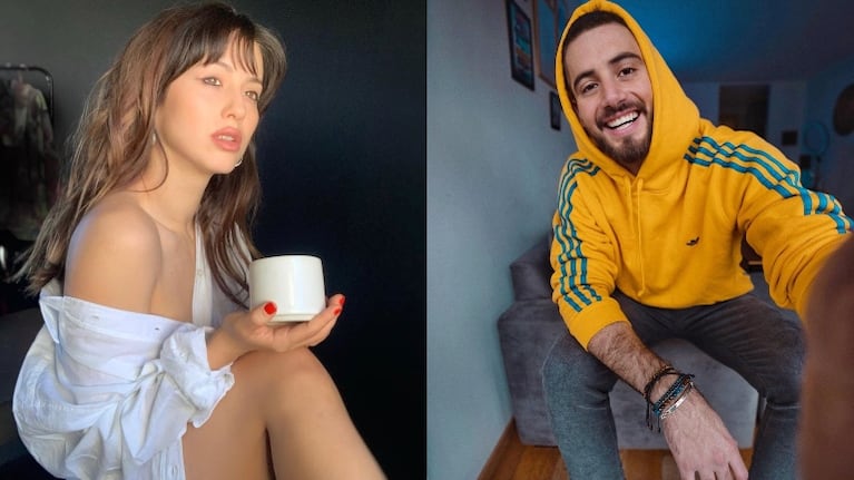 El descuido de Nico Occhiato al mostrar sin querer un chat con Flor Vigna (Fotos: Instagram)