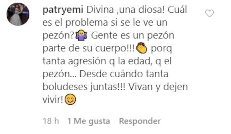 El descuido de Virginia Gallardo que generó un fuerte debate sobre la naturalidad de los cuerpos: "¡Señora!"