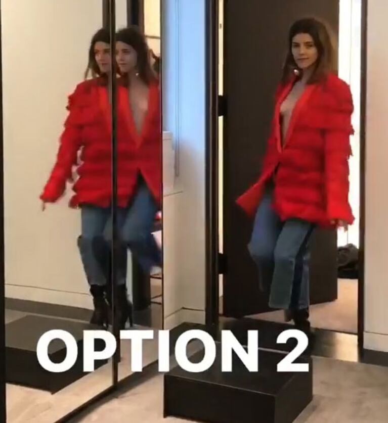 El descuido sexy de Calu Rivero: se probó diferentes looks... ¡y mostró de más!