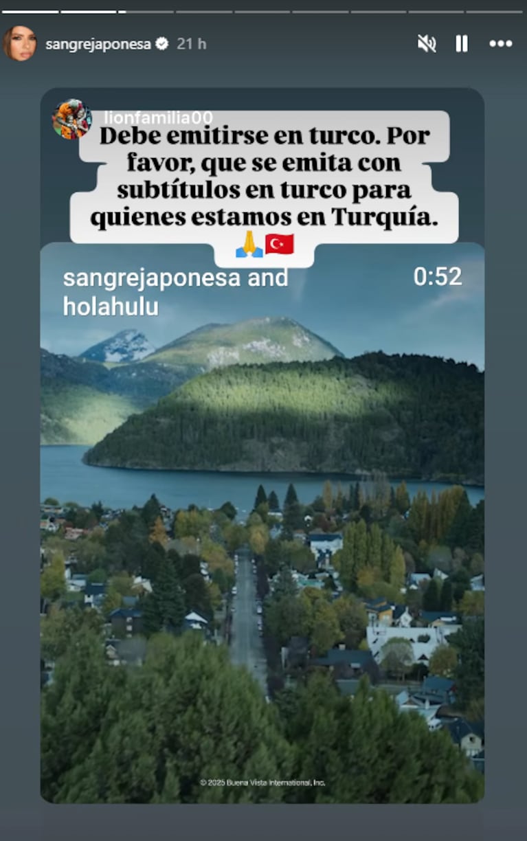 El desesperado pedido de los fans de la China Suárez en Turquía por su nueva serie “Hija del fuego”. Crédito: Instagram