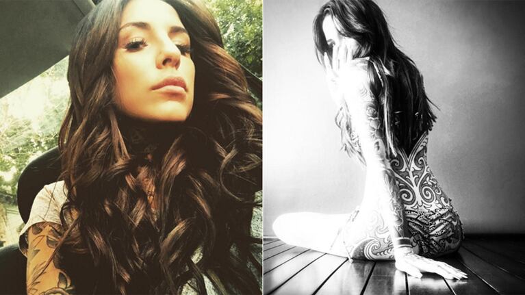 El desnudo artístico de Candelaria Tinelli (y sus tatuajes) en Instagram