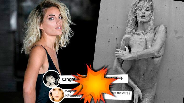 El desnudo artístico de Emilia Attias… ¡y los halagos de la China Suárez y Mery del Cerro!