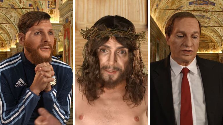 El desopilante sketch de Martín Bossi como Messi, Bilardo, el Papa y Jesús