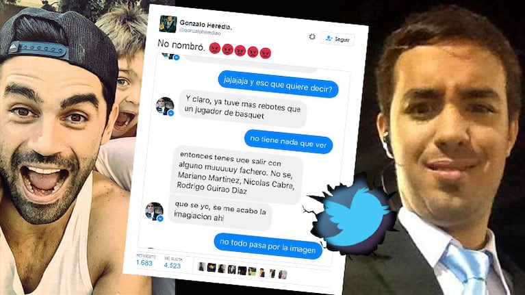 El desopilante tweet de Gonzalo Heredia en medio del escándalo del periodista deportivo Maxi Fourcade. (Foto: Web)