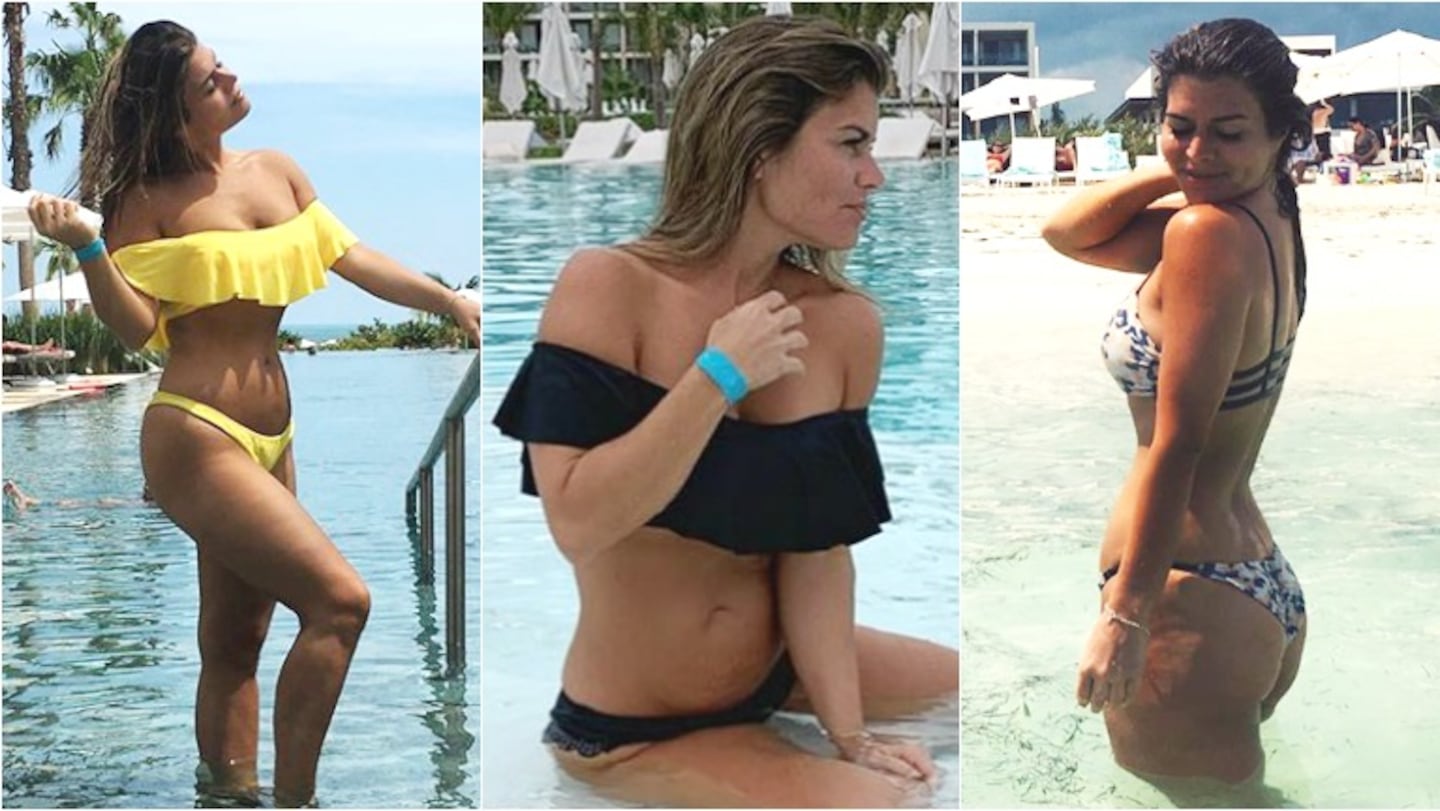 El destape sexy de Angie Balbiani en sus vacaciones en México (Fotos: Instagram)