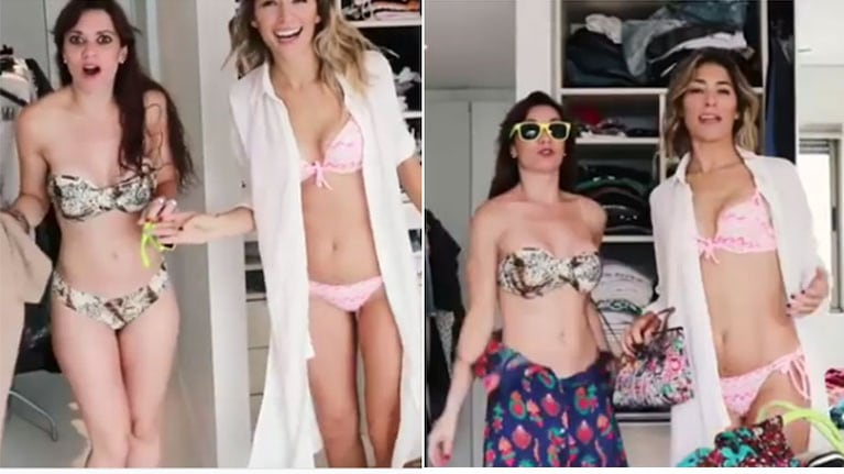 El destape sexy de Fernanda Metilli con Naty Franzoni en #CambiáTuDía. (Fotos: Instagram)