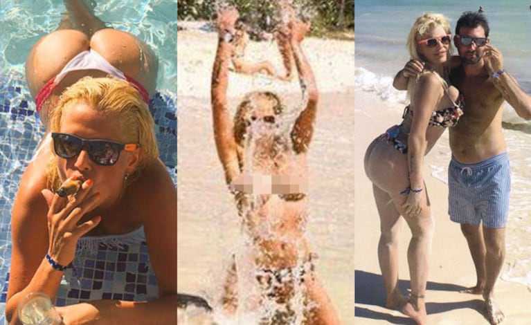 El destape sexy de Nazarena Vélez en República Dominicana (Fotos: Instagram y Gente). 