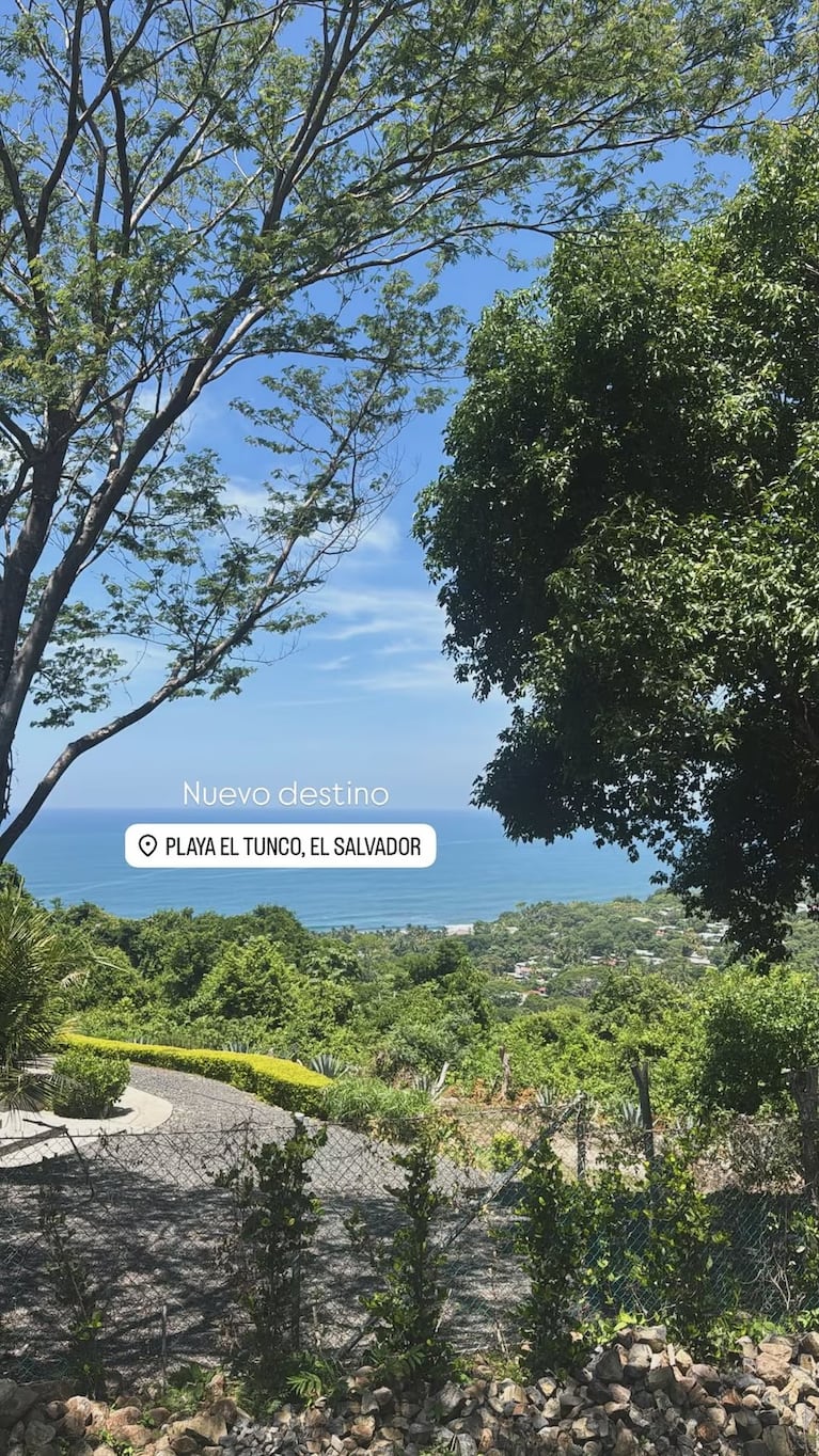 El destino que eligió la familia para sus vacaciones en El Salvador. Crédito: Instagram