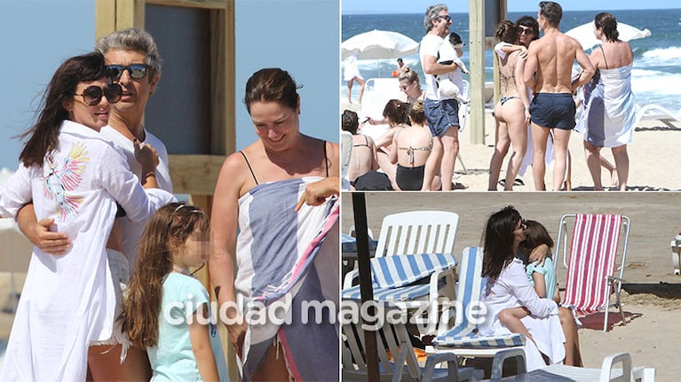 El día de playa de Griselda Siciliani con su hija y el clan Darín (Fotos: GM Press)